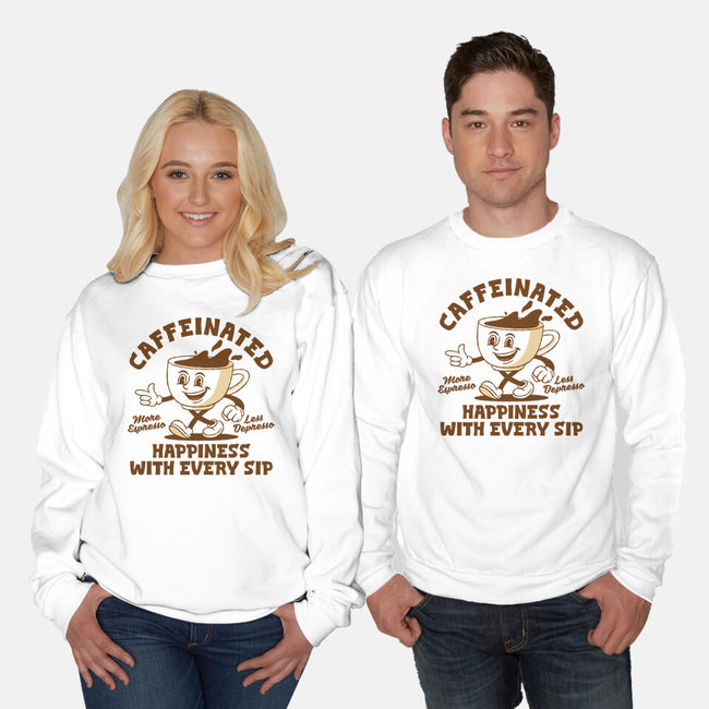 Caffeinated-Unisex-Crew Neck-Sweatshirt-XYZ Studio