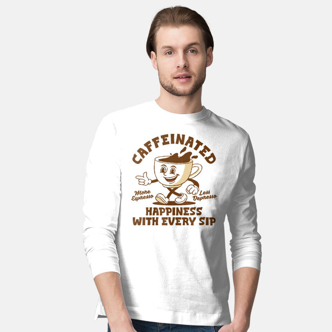 Caffeinated-Mens-Long Sleeved-Tee-XYZ Studio