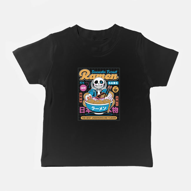 Snowdin Forest Ramen Aesthetic-Baby-Basic-Tee-LAGELANTEE