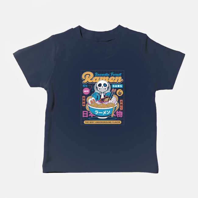 Snowdin Forest Ramen Aesthetic-Baby-Basic-Tee-LAGELANTEE