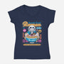 Snowdin Forest Ramen Aesthetic-Womens-V-Neck-Tee-LAGELANTEE