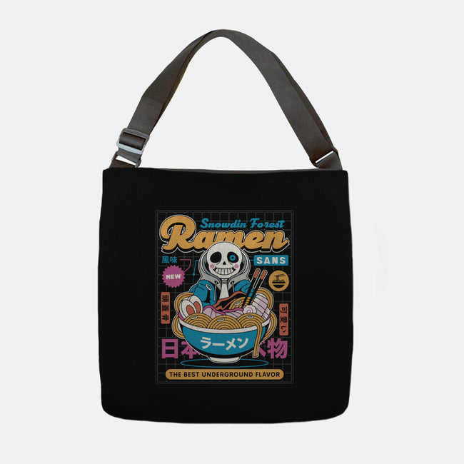 Snowdin Forest Ramen Aesthetic-None-Adjustable Tote-Bag-LAGELANTEE