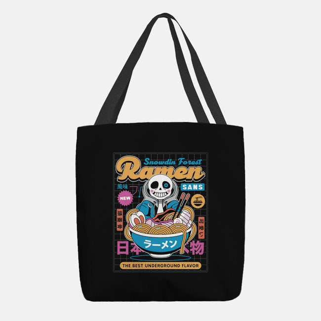 Snowdin Forest Ramen Aesthetic-None-Basic Tote-Bag-LAGELANTEE