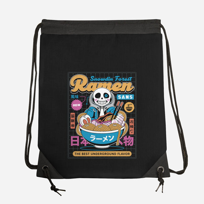 Snowdin Forest Ramen Aesthetic-None-Drawstring-Bag-LAGELANTEE
