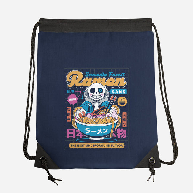 Snowdin Forest Ramen Aesthetic-None-Drawstring-Bag-LAGELANTEE