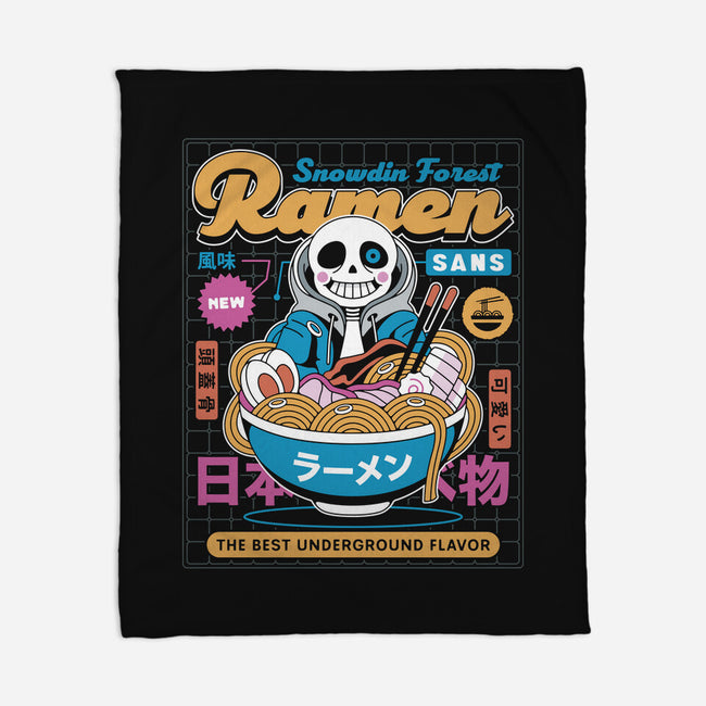 Snowdin Forest Ramen Aesthetic-None-Fleece-Blanket-LAGELANTEE