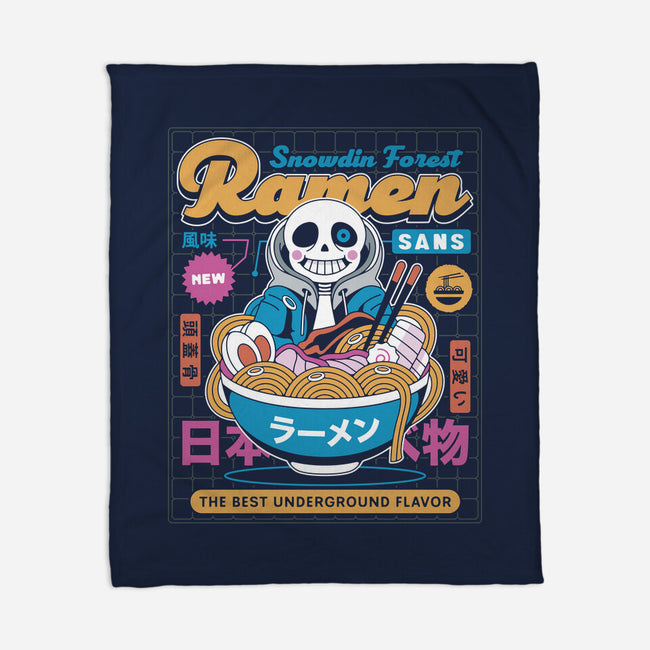 Snowdin Forest Ramen Aesthetic-None-Fleece-Blanket-LAGELANTEE