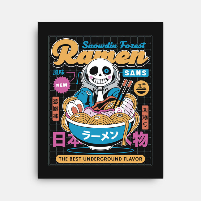 Snowdin Forest Ramen Aesthetic-None-Stretched-Canvas-LAGELANTEE