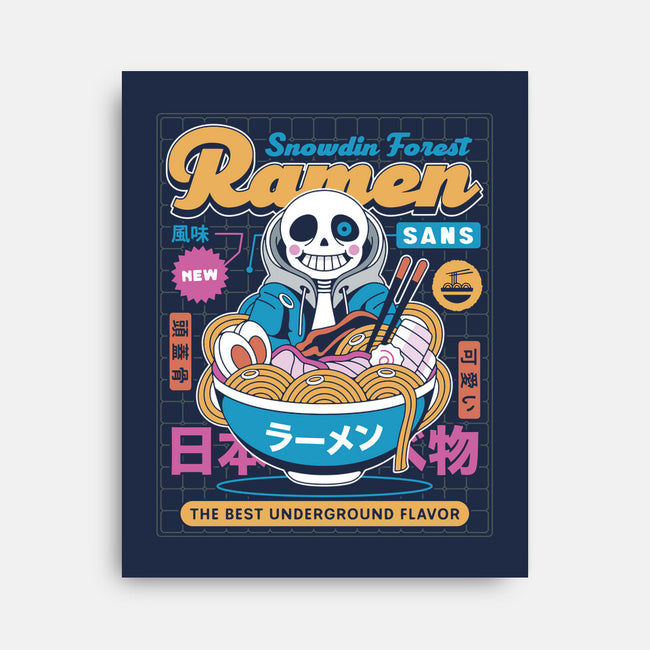 Snowdin Forest Ramen Aesthetic-None-Stretched-Canvas-LAGELANTEE