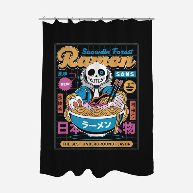 Snowdin Forest Ramen Aesthetic-None-Polyester-Shower Curtain-LAGELANTEE