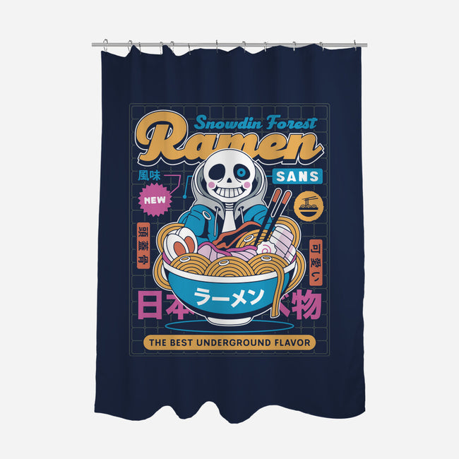 Snowdin Forest Ramen Aesthetic-None-Polyester-Shower Curtain-LAGELANTEE