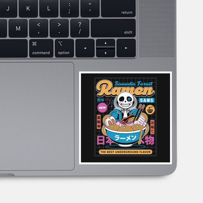 Snowdin Forest Ramen Aesthetic-None-Glossy-Sticker-LAGELANTEE