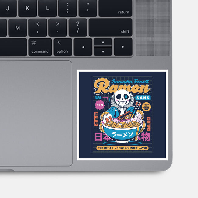 Snowdin Forest Ramen Aesthetic-None-Glossy-Sticker-LAGELANTEE