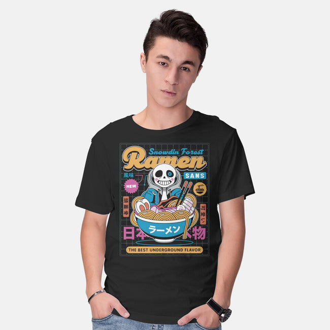 Snowdin Forest Ramen Aesthetic-Mens-Basic-Tee-LAGELANTEE