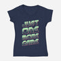 Just One More Game-Womens-V-Neck-Tee-XYZ Studio