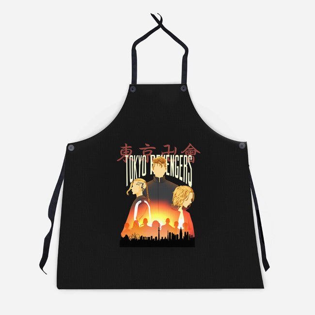 Tokyo Revengers-Unisex-Kitchen-Apron-Afire