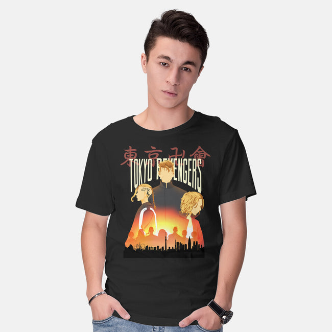 Tokyo Revengers-Mens-Basic-Tee-Afire