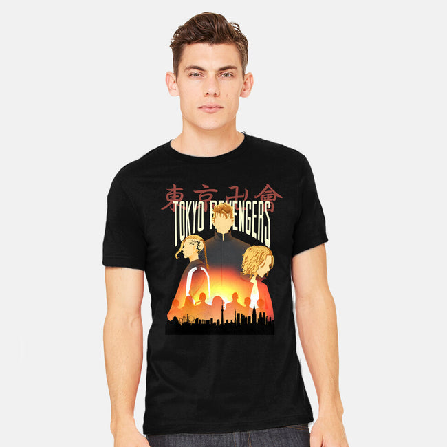 Tokyo Revengers-Mens-Heavyweight-Tee-Afire