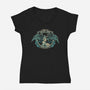 Sentinel Of The Ancient Ruins-Womens-V-Neck-Tee-Diego Gurgell