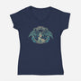 Sentinel Of The Ancient Ruins-Womens-V-Neck-Tee-Diego Gurgell