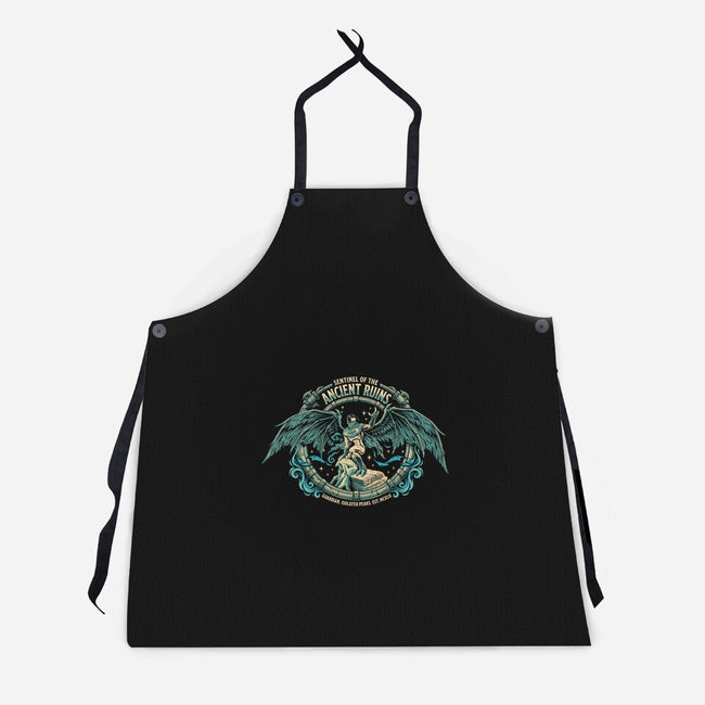 Sentinel Of The Ancient Ruins-Unisex-Kitchen-Apron-Diego Gurgell