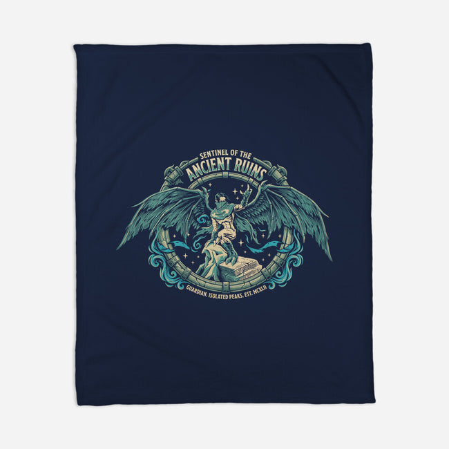 Sentinel Of The Ancient Ruins-None-Fleece-Blanket-Diego Gurgell