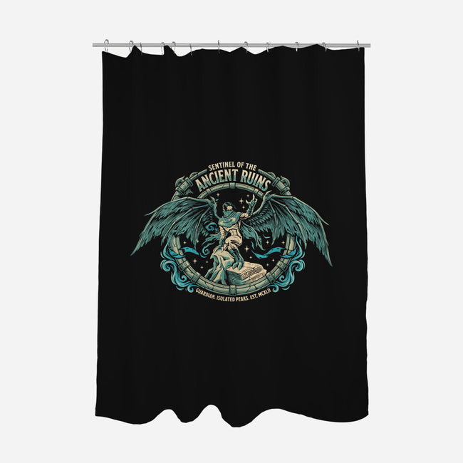 Sentinel Of The Ancient Ruins-None-Polyester-Shower Curtain-Diego Gurgell