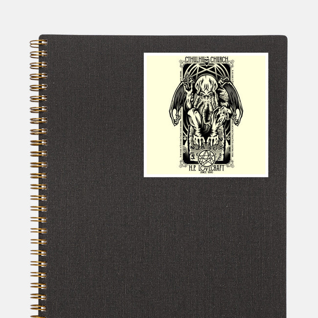 In His House Cthulhu Waits Dreaming-None-Glossy-Sticker-Fearcheck