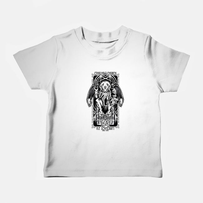 In His House Cthulhu Waits Dreaming-Baby-Basic-Tee-Fearcheck