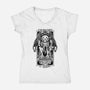 In His House Cthulhu Waits Dreaming-Womens-V-Neck-Tee-Fearcheck