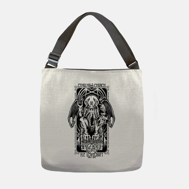 In His House Cthulhu Waits Dreaming-None-Adjustable Tote-Bag-Fearcheck