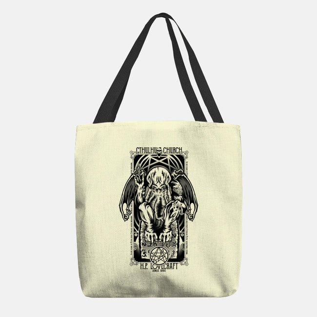 In His House Cthulhu Waits Dreaming-None-Basic Tote-Bag-Fearcheck