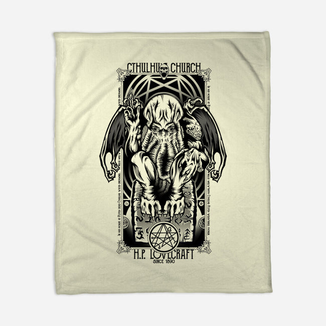 In His House Cthulhu Waits Dreaming-None-Fleece-Blanket-Fearcheck