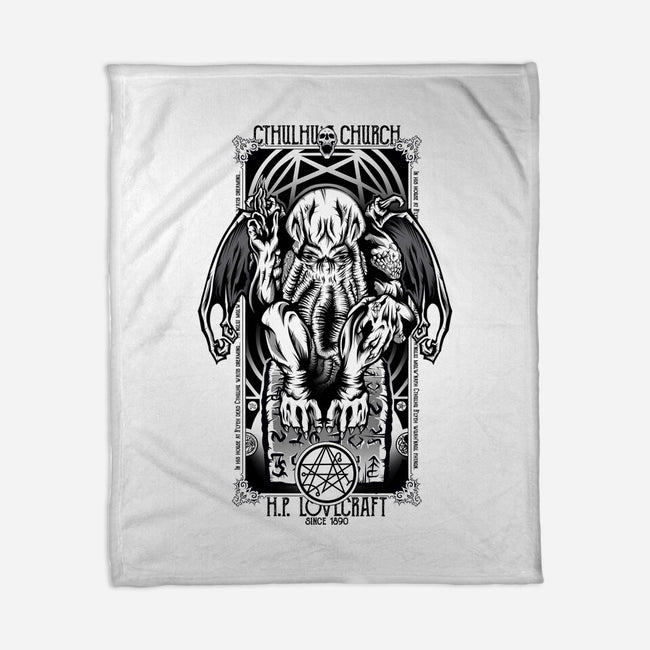 In His House Cthulhu Waits Dreaming-None-Fleece-Blanket-Fearcheck