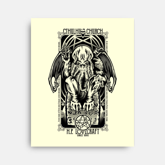 In His House Cthulhu Waits Dreaming-None-Stretched-Canvas-Fearcheck