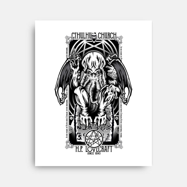 In His House Cthulhu Waits Dreaming-None-Stretched-Canvas-Fearcheck