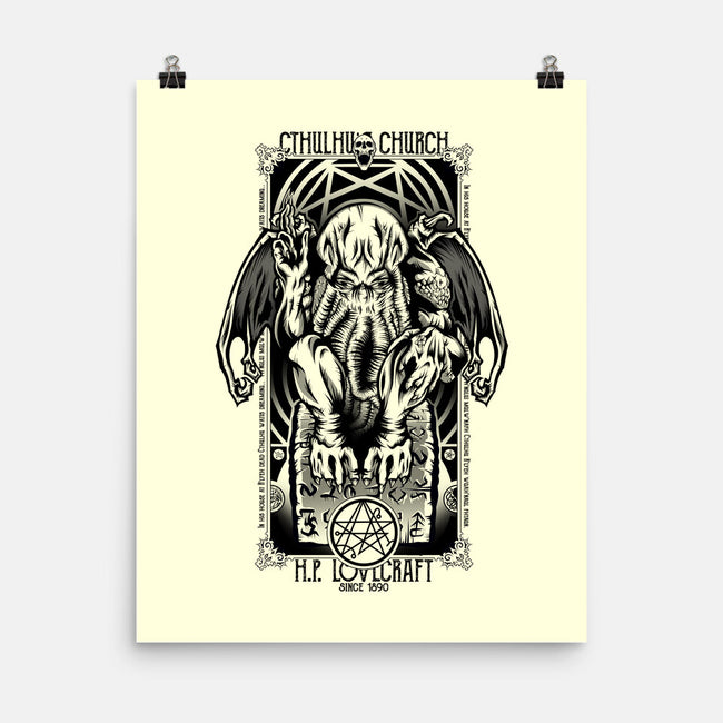In His House Cthulhu Waits Dreaming-None-Matte-Poster-Fearcheck