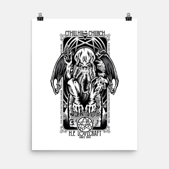 In His House Cthulhu Waits Dreaming-None-Matte-Poster-Fearcheck