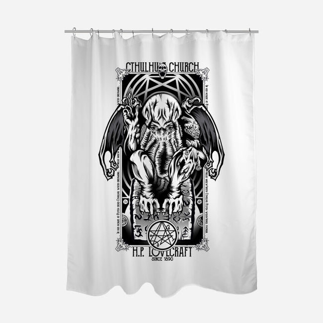 In His House Cthulhu Waits Dreaming-None-Polyester-Shower Curtain-Fearcheck