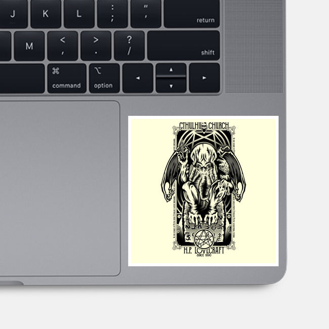 In His House Cthulhu Waits Dreaming-None-Glossy-Sticker-Fearcheck