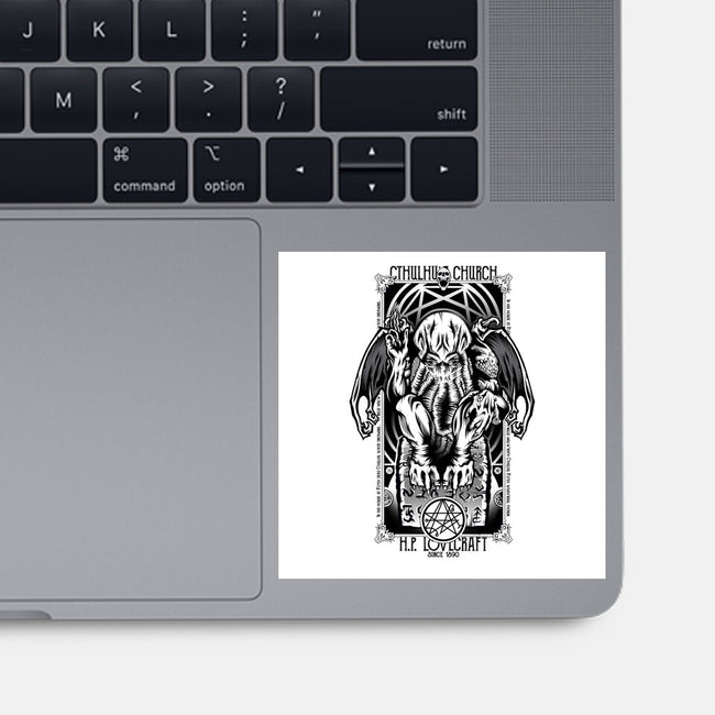 In His House Cthulhu Waits Dreaming-None-Glossy-Sticker-Fearcheck