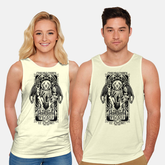 In His House Cthulhu Waits Dreaming-Unisex-Basic-Tank-Fearcheck