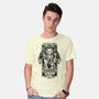 In His House Cthulhu Waits Dreaming-Mens-Basic-Tee-Fearcheck