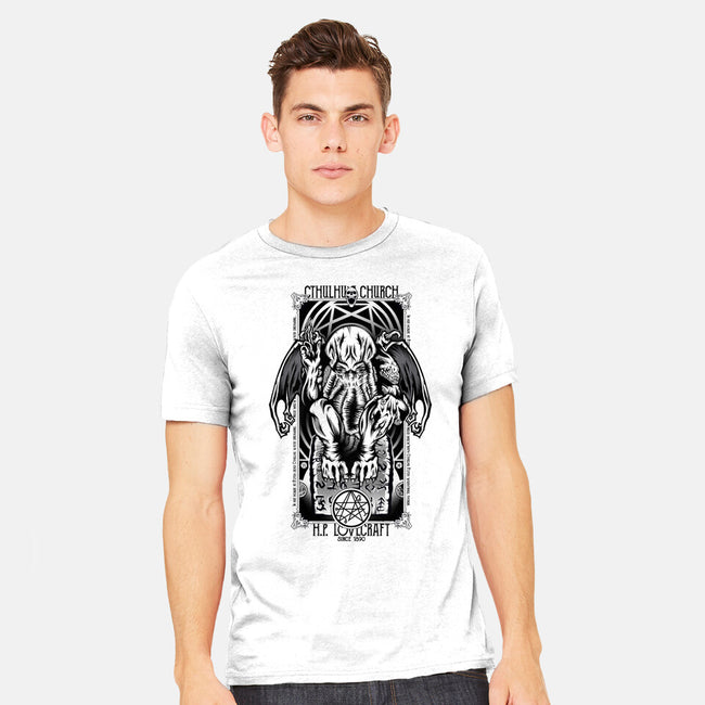 In His House Cthulhu Waits Dreaming-Mens-Heavyweight-Tee-Fearcheck