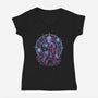 Demons Cry Too-Womens-V-Neck-Tee-Diego Gurgell