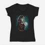 Inside Labyrinth-Womens-V-Neck-Tee-zascanauta