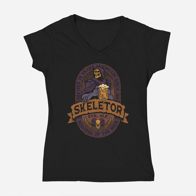Evil Ale-Womens-V-Neck-Tee-teesgeex