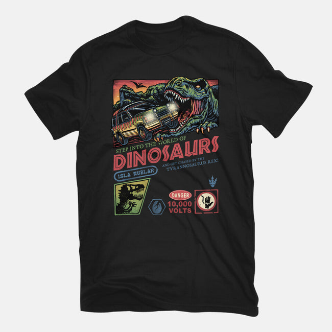 The World Of Dinosaurs-Womens-Fitted-Tee-glitchygorilla