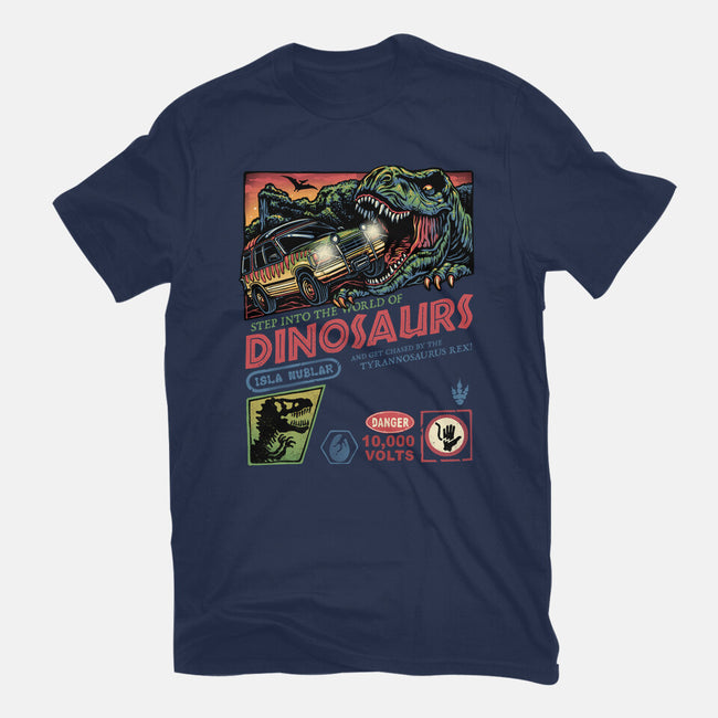 The World Of Dinosaurs-Womens-Basic-Tee-glitchygorilla