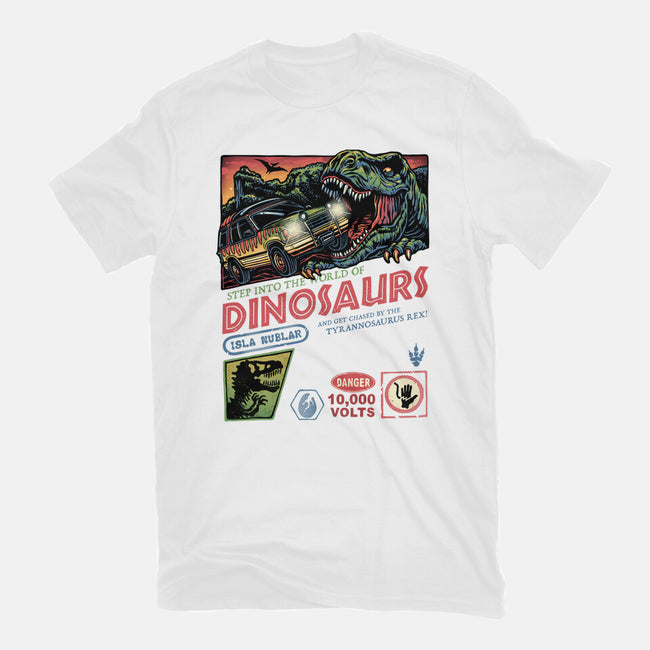 The World Of Dinosaurs-Mens-Premium-Tee-glitchygorilla